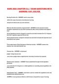 NURS 2602 CHAPTER 5&comma;6&comma; 7 EXAM QUESTIONS WITH ANSWERS 100&percnt; SOLVED 