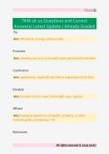 TKM 16-20 Questions and Correct  Answers&sol; Latest Update &sol; Already Graded 