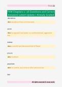 TKM Chapters 1- 16 Questions and Correct  Answers&sol; Latest Update &sol; Already Graded
