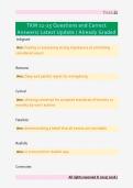 TKM 21-25 Questions and Correct  Answers&sol; Latest Update &sol; Already Graded 
