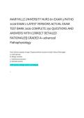 Maryville University NURS 611 Exam 3 Advanced Pathophysiology &ndash; Exam 2 Test Bank &lpar;2026&rpar; &vert; 250 Q&A with Detailed Rationales &lpar;A&plus; Graded&rpar;