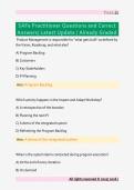 SAFe Practitioner Questions and Correct  Answers&sol; Latest Update &sol; Already Graded 