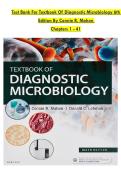 Test Bank For Textbook Of Diagnostic Microbiology 6th Edition By Connie R&period; Mahon
