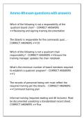 Ammo-69 exam questions with answers