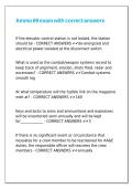 Ammo 69 exam with correct answers