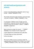 ICS 100 Final Exam Questions with answers