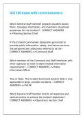 ICS 100 exam with correct answers