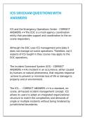 ICS 100 EXAM QUESTIONS WITH ANSWERS