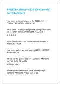 BREEZE AIRWAYS A220-300 exam with correct answers