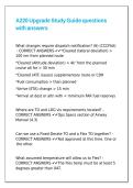 A220 Upgrade Study Guide questions with answers