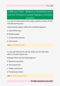 CMN 577 Final - Module 5 Questions and  Correct Answers&sol; Latest Update &sol; Already  Graded