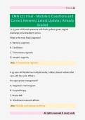 CMN 577 Final - Module 6 Questions and  Correct Answers&sol; Latest Update &sol; Already  Graded 