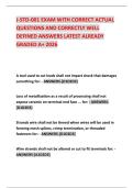 J-STD-001 EXAM WITH CORRECT ACTUAL QUESTIONS AND CORRECTLY WELL DEFINED ANSWERS LATEST ALREADY GRADED A&plus; 2026