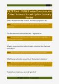 FiCEP Final &colon; CUNA Review Questions and  Correct Answers&sol; Latest Update &sol; Already  Graded 