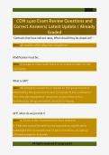 CON 1400 Exam Review Questions and  Correct Answers&sol; Latest Update &sol; Already  Graded