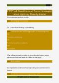 RWST016 Questions and Correct Answers&sol;  Latest Update &sol; Already Graded