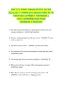 LRA 211 FINAL EXAM STUDY GUIDE  2026&sol;2027 COMPLETE QUESTIONS WITH  VERIFIED CORRECT ANSWERS &vert;&vert;  100&percnt; GUARANTEED PASS  <NEWEST VERSION> 