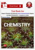 Test Bank for Organic Chemistry 7th Edition By Janice Gorzynski Smith&comma; Chapters 1-31 Isbn-9781264141531 &vert;&vert; Complete A&plus; Guide