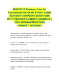 WGU D216 Business Law for  Accountants OA EXAM STUDY GUIDE  2026&sol;2027 COMPLETE QUESTIONS  WITH VERIFIED CORRECT ANSWERS &vert;&vert;  100&percnt; GUARANTEED PASS  <NEWEST VERSION> 