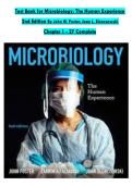Test Bank for Microbiology&colon; The Human Experience 2nd Edition By John W&period; Foster&semi; Joan L&period; Slonczewski