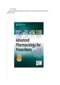 Test Bank for Advanced Pharmacology for Prescribers&comma; 1st Edition &ndash; Luu & Kayingo &ndash; Complete Exam Questions & Answers