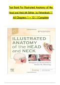 Test Bank For Illustrated Anatomy of the Head and Neck 6th Edition  by Fehrenbach &vert;&vert; All Chapters 1 &ndash; 12 &vert;&vert;Complete