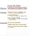 Critical path analysis