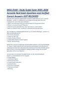 WGU D169 - Study Guide Exam 2025&ndash;2026 Accurate Real Exam Questions and Verified Correct Answers JUST RELEASED