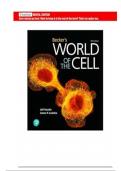 Test Bank for Becker's World of the Cell&comma; 10th Edition &lpar;Hardin&comma; 2022&rpar; Chapter 1-26 &vert; All Chapters covered&comma; Graded A&plus;