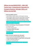 Offshore Survival &lpar;BOSIET&sol;FOET&rpar; &ndash; 2026&ndash;2027  Practice Exam &vert; Comprehensive Preparation for  Emergency Response&comma; Helicopter Safety&comma; and  Offshore Survival Skills