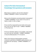 Auburn Pre-Solo Aeronautical Knowledge Test questions with answers