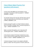 Class D Basic Water Practice Test questions with answers