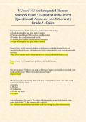 NU110 &sol; NU 110 Integrated Human  Sciences Exam 3 &lpar;Updated 2026&ndash;2027&rpar;  &vert;Questions & Answers &vert; 100 &percnt; Correct &vert;  Grade A - Galen 