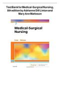 Test Bank for Medical-Surgical Nursing&comma; 7th Edition by Adrianne Dill Linton and Mary Ann Matteson