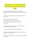 ATP CTP Course - Final Test Revised 8 J&period;&period;&period; Exam Questions And Answers Latest&period;