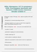 860e&colon; Menopause&comma; N&sol;V in pregnancy&comma;  GDM&comma; Preeclampsia Questions and  Answers &lpar;100&percnt; Correct Answers&rpar;  Already Graded A&plus;