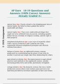 AP Euro   18-19 Questions and  Answers &lpar;100&percnt; Correct Answers&rpar;  Already Graded A&plus;