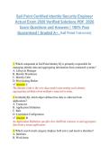 Sail Point Certified Identity Security Engineer Actual Exam 2026 Verified Solutions PDF  2026 Exam Questions and Answers &vert; 100&percnt; Pass Guaranteed &vert; Graded A&plus;&period; Sail Point University