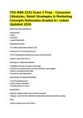 FSU MAR 3231 Exam 2 Prep &ndash; Consumer Lifestyles&comma; Retail Strategies & Marketing Concepts Rationales Graded A&plus; Latest Updated 2026 