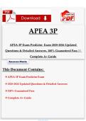 APEA Exams Package Deal &vert; 5 Complete APEA Predictor & Practice Exams &vert; FNP&sol;AGNP Review