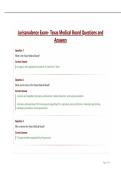Jurisprudence Exam- Texas Medical Board Questions and Answers&period;