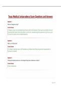 Texas Medical Jurisprudence Exam Questions and Answers&period;
