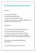 MLPAO Review questions with answers