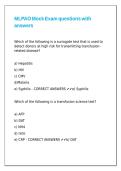 MLPAO Mock Exam questions with answers&comma;