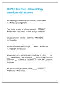 MLPAO Test Prep - Microbiology questions with answers