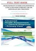 Test Bank for Advanced Health Assessment & Clinical Diagnosis in Primary Care 6th Edition Dains&period;pdf