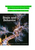 TEST BANK for An Introduction to Brain and Behavior&comma; 7th Edition by Bryan Kolb & Ian Q&period; Whishaw &mdash; Verified Questions & Answers for Chapters 1&ndash;16 A&plus;