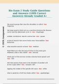 Bio Exam 2 Study Guide Questions  and Answers &lpar;100&percnt; Correct  Answers&rpar; Already Graded A&plus;