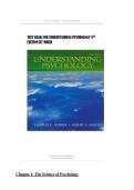 Test Bank for Understanding Psychology 9th &lpar;Ninth&rpar; edition by C&period; G&period; Morris&comma;A&period; A&period; Maisto &lpar;All Chapters Covered&rpar; &lpar;Complete Guide with Answers&rpar; &lpar;Graded A&plus;&rpar;