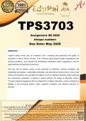 TPS3703 Assignment 2B &lpar;COMPLETE ANSWERS&rpar; 2026 - DUE 2026